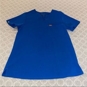 FIGS Catarina royal blue scrub top